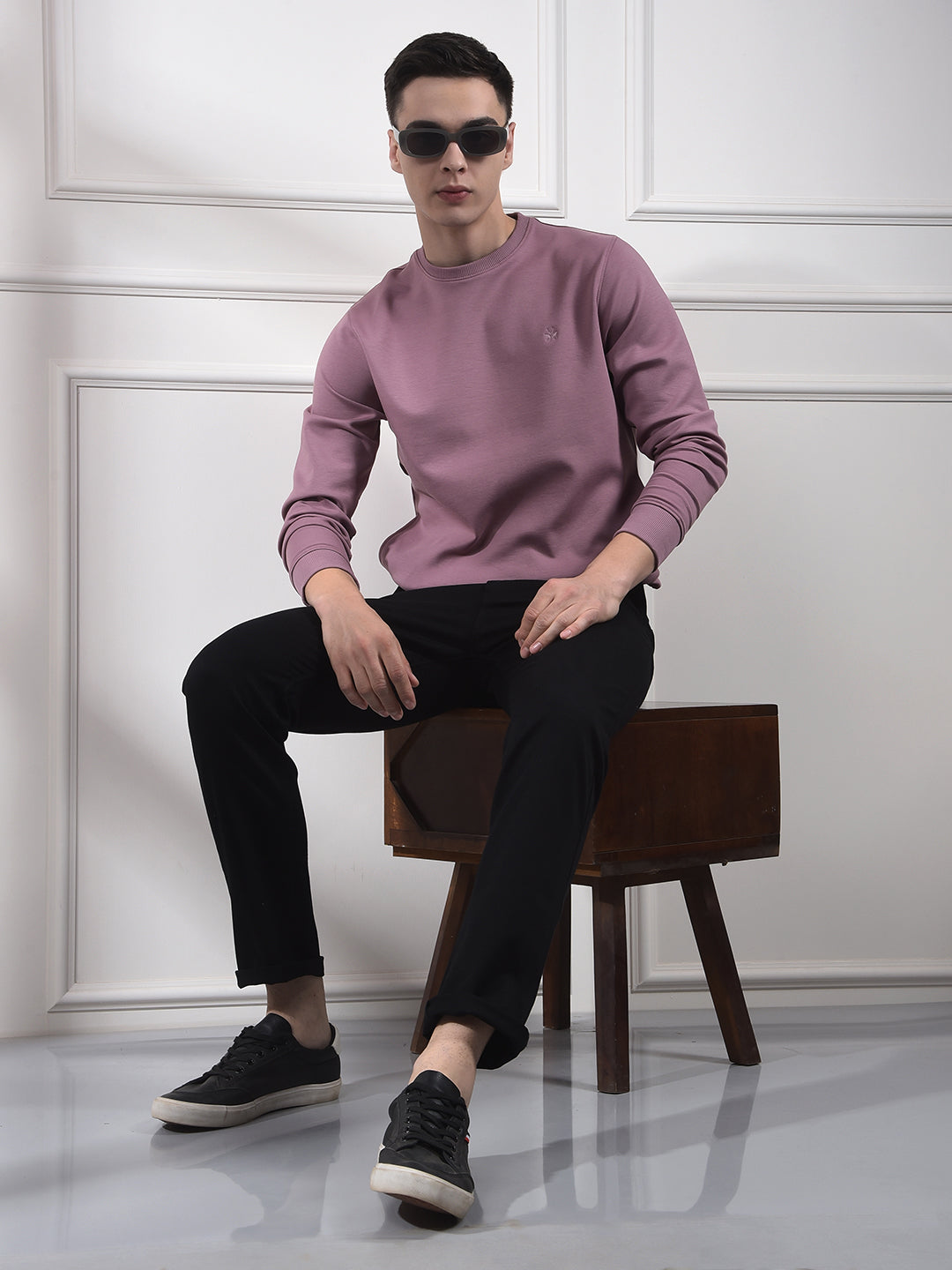 Pink Typographic Print Sweatshirt