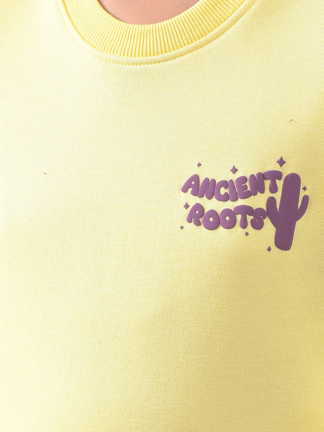 Yellow Knitted Sweatshirt