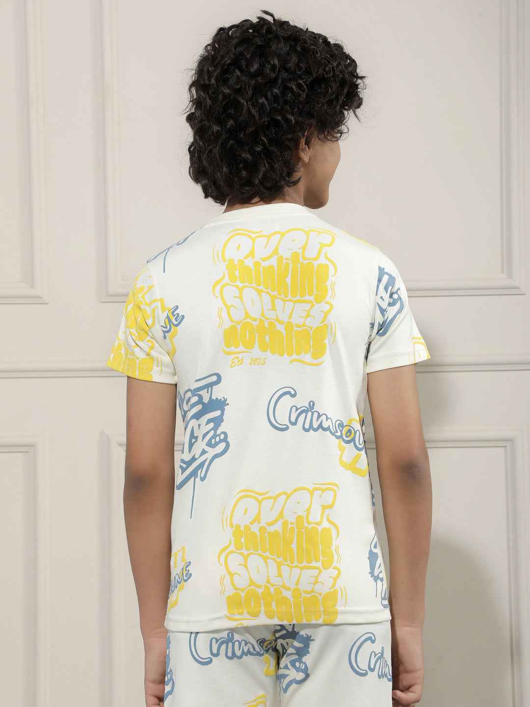 White Graphic Print T-Shirt