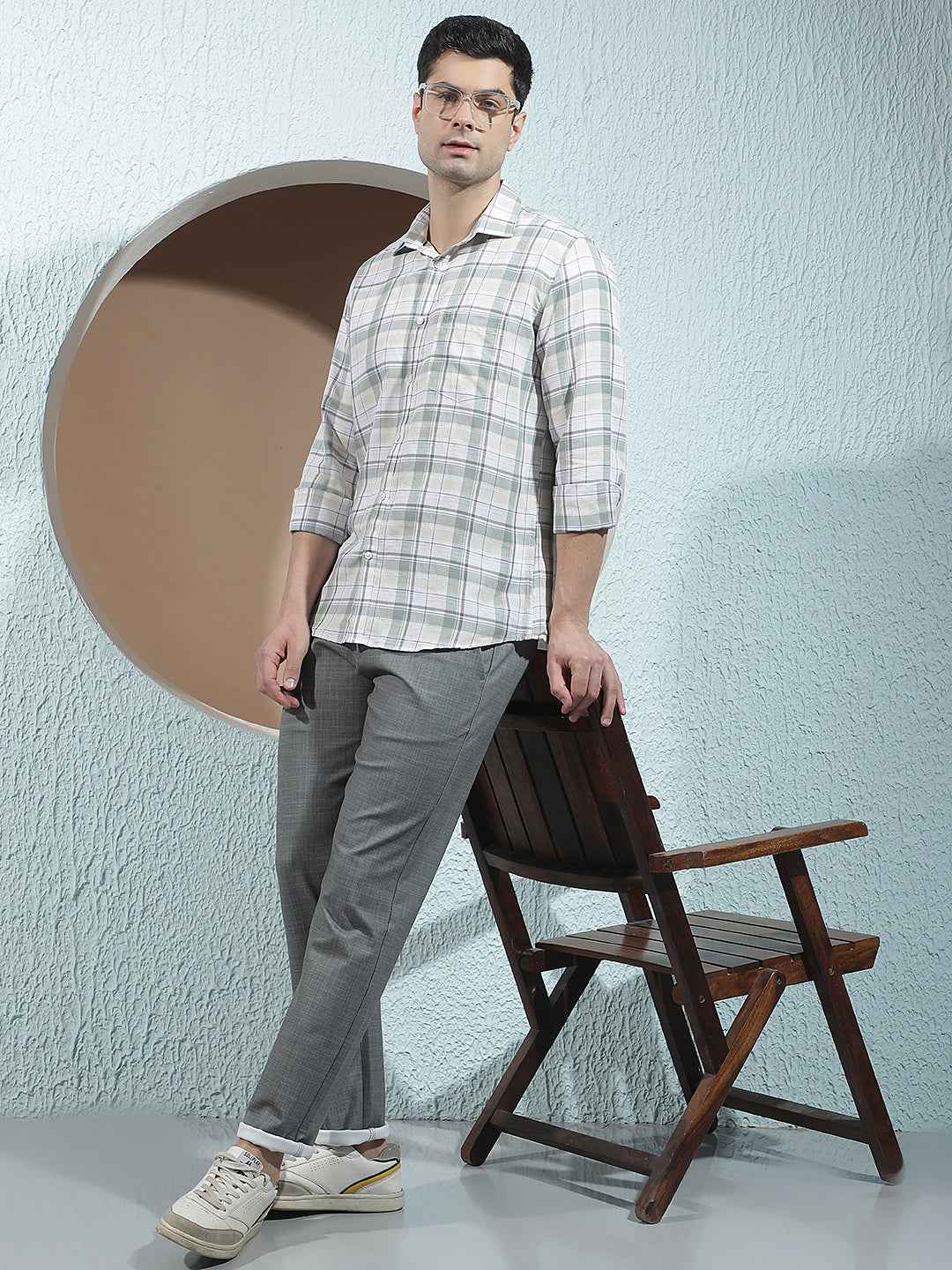 Grey Refined Knitted Style Trousers
