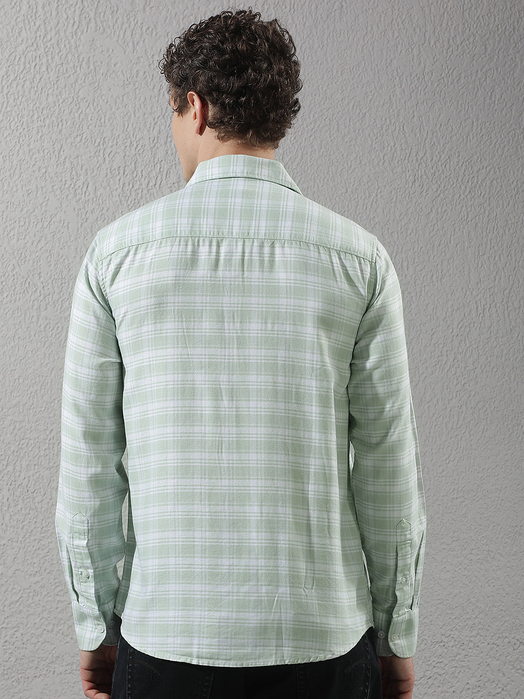 Mint Green Checked Shirt