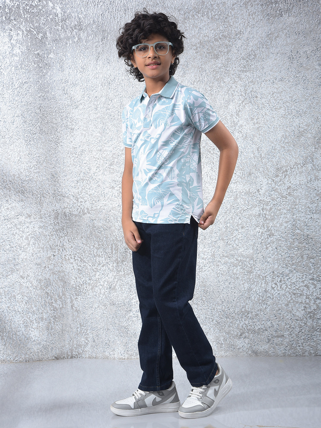 Classy Blue Dark Wash Baggy Jeans