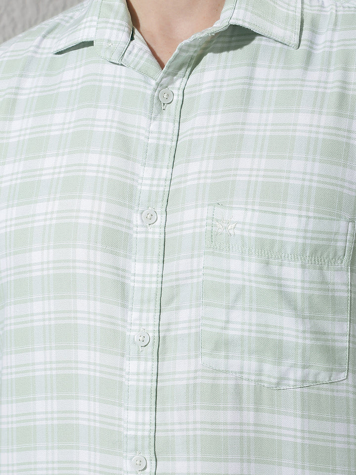 Mint Green Checked Shirt