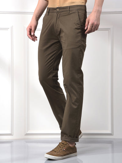 Brown Straight Trousers