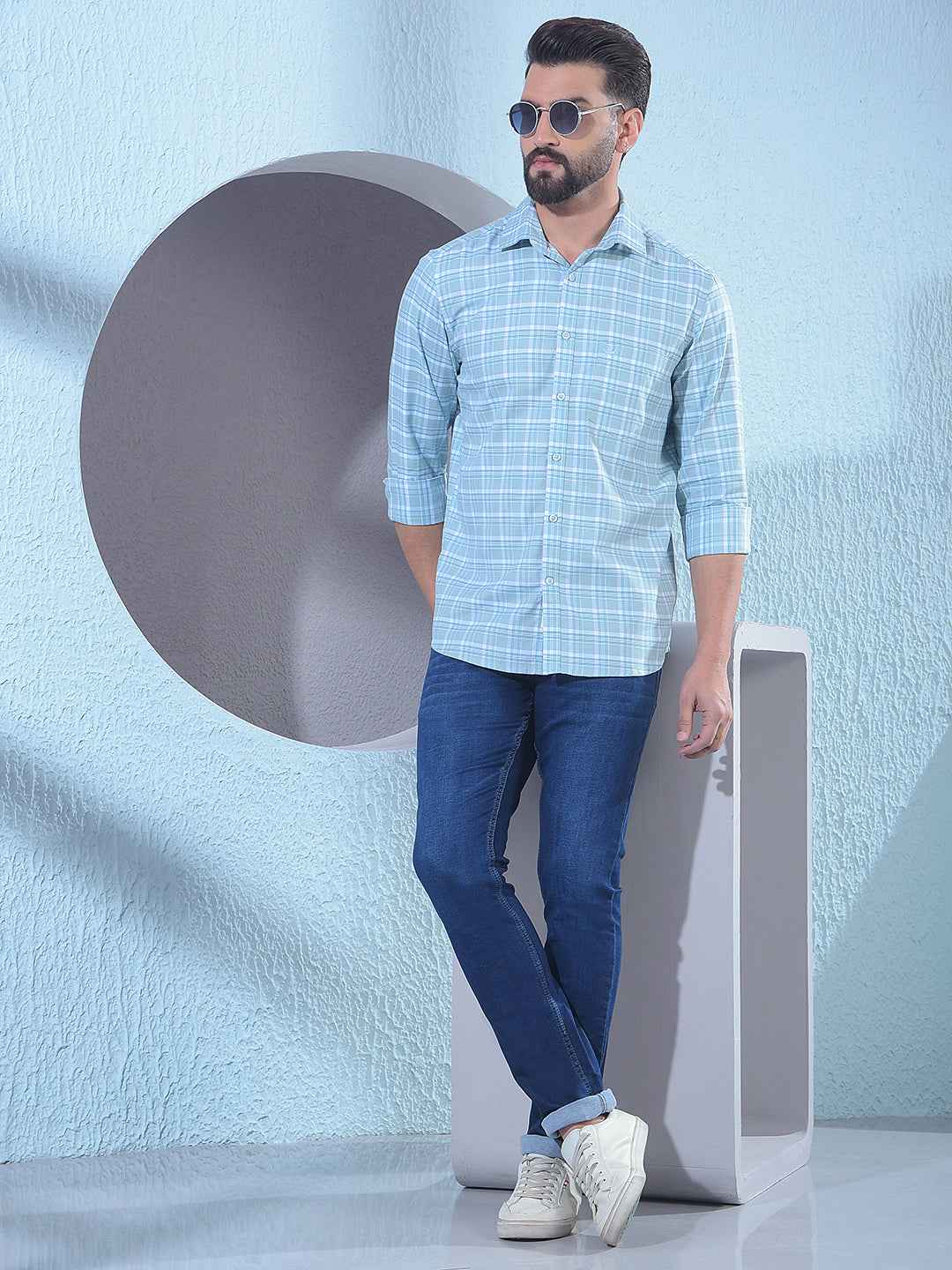 Green Checked Shirt