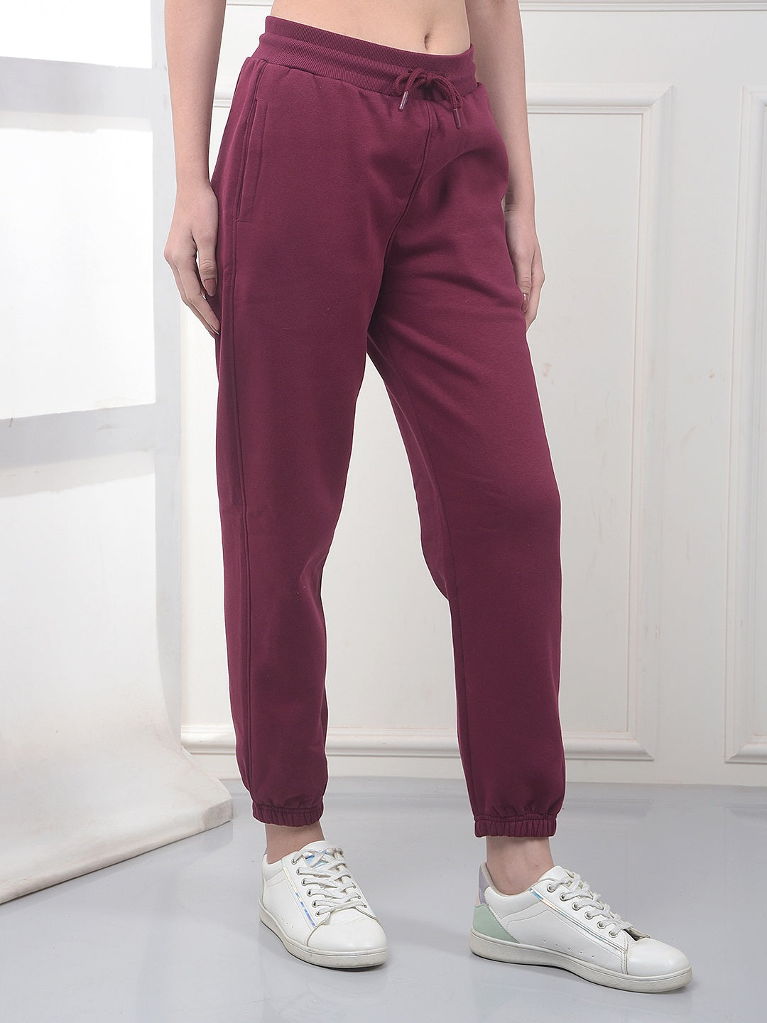 Comfy Wine Fleece Joggers