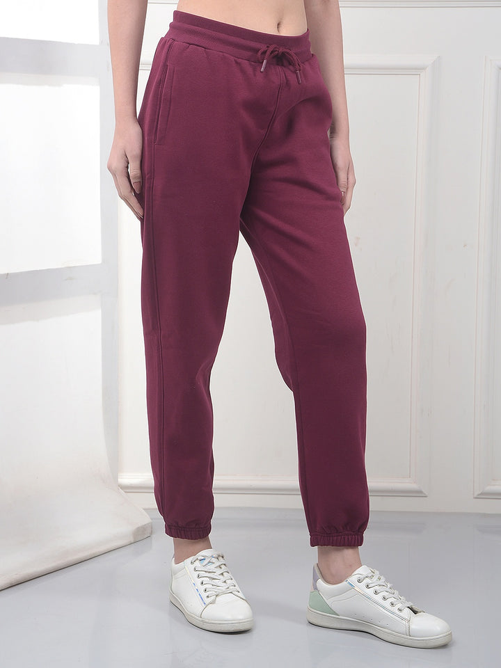 Comfy Wine Fleece Joggers