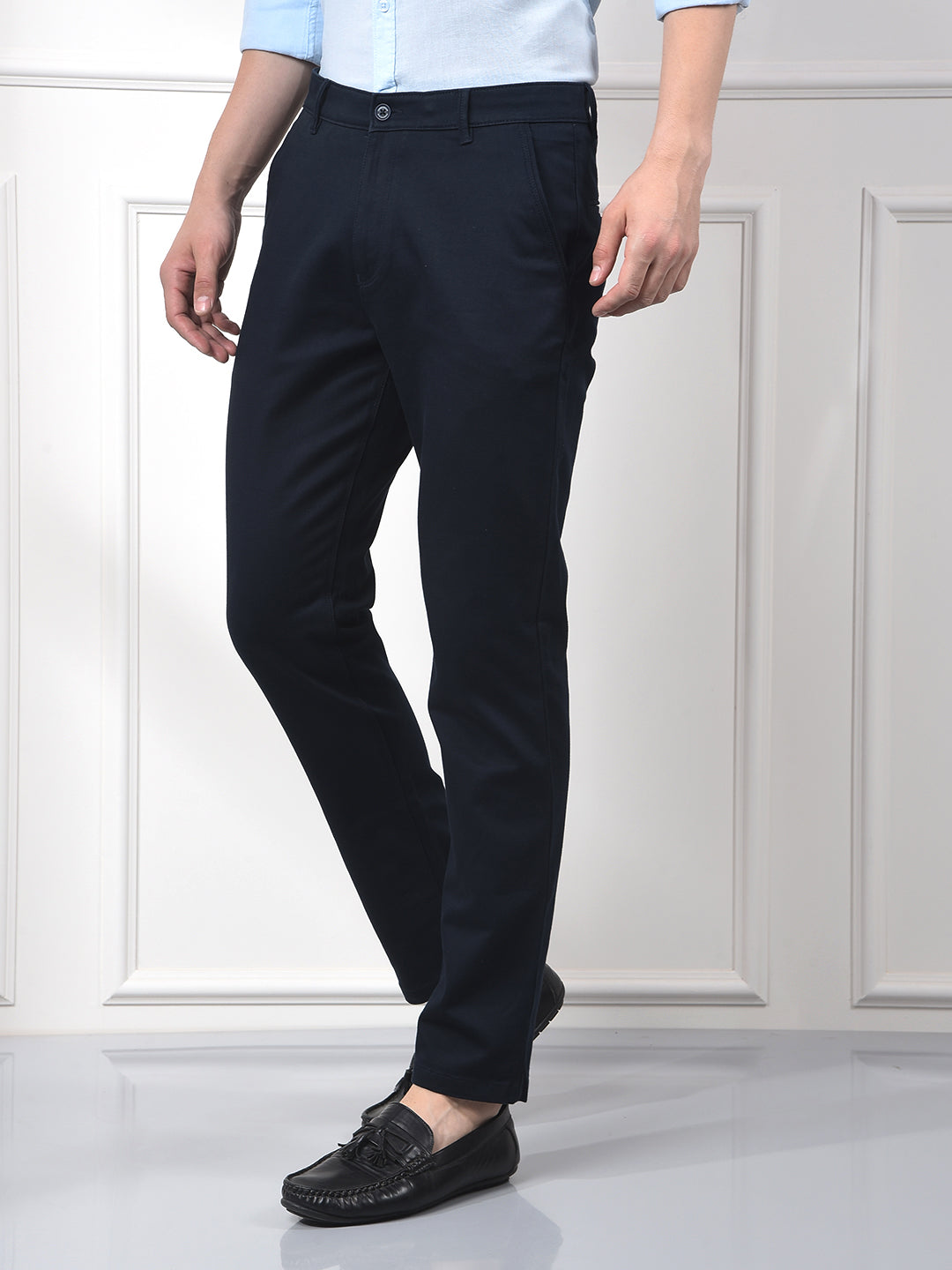 Business Blue Luxe Trousers