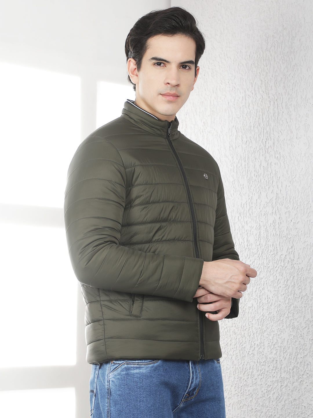 Olive Quilted Reversible Jacket