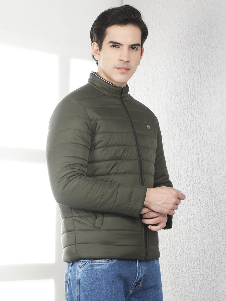 Olive Quilted Reversible Jacket