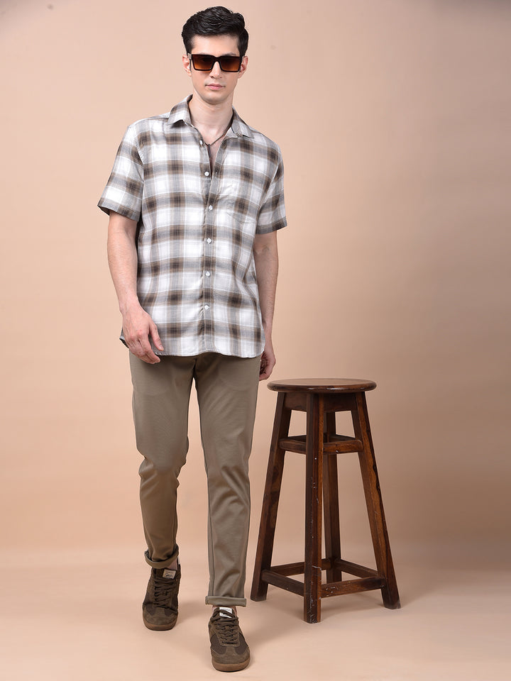Elevated Khaki Knitted Trousers