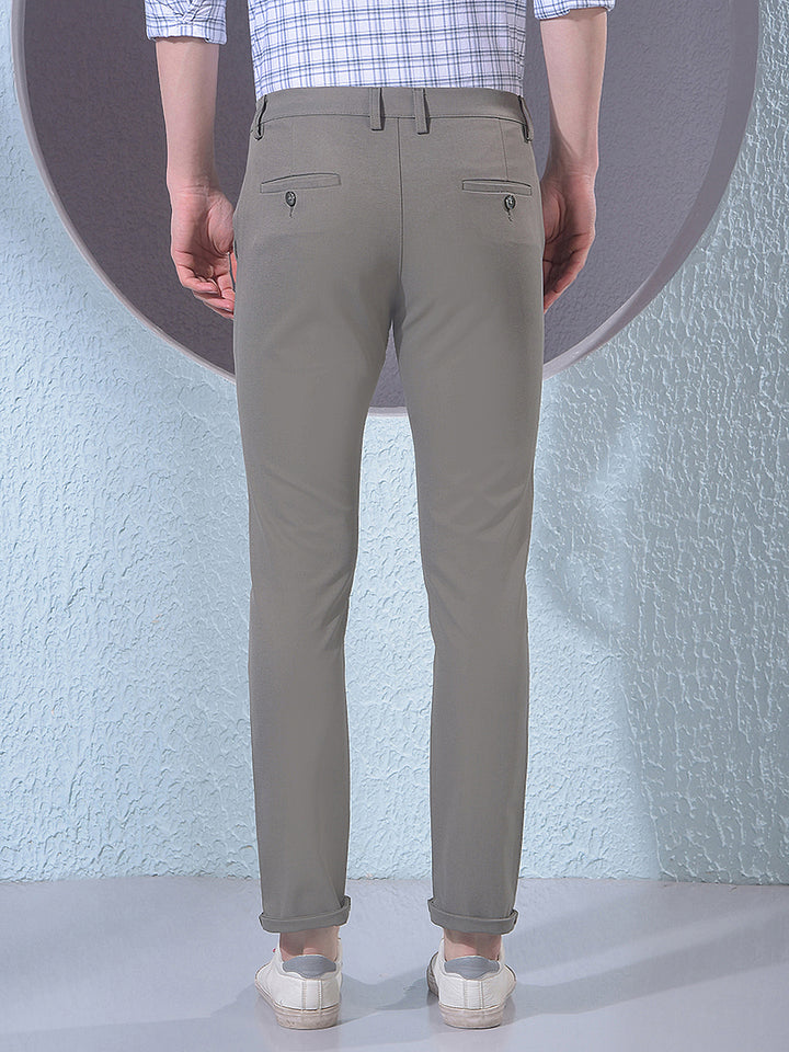 Beige Trousers-Men Trousers-Crimsoune Club