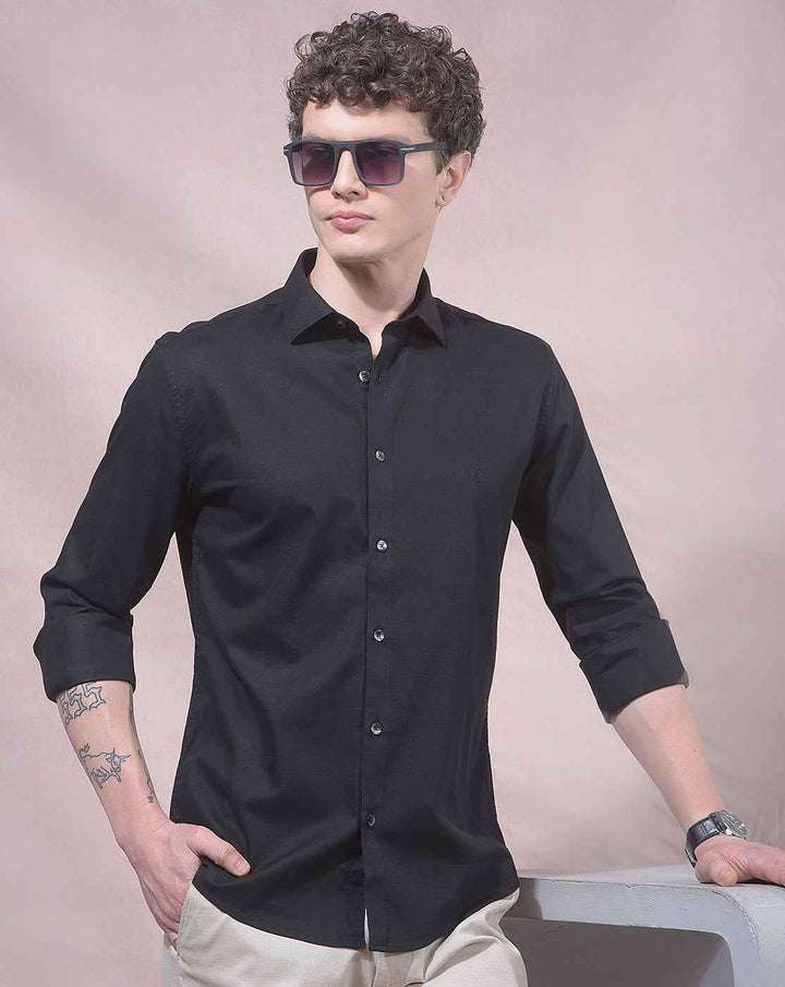 Classic Black Soft Fabric Shirt