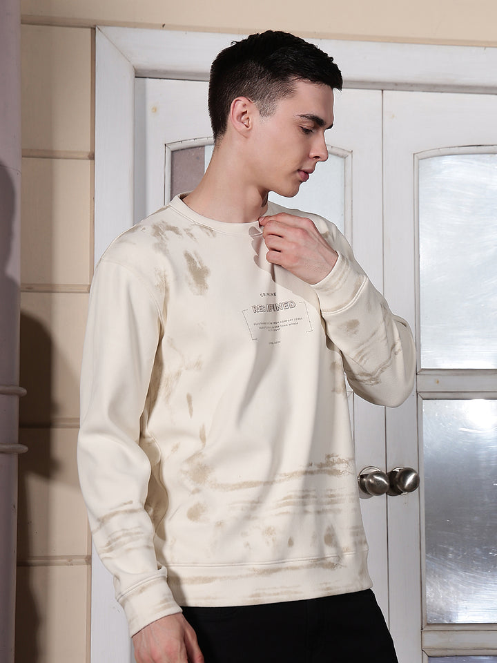 Off White Graphic Print Sweatshirt