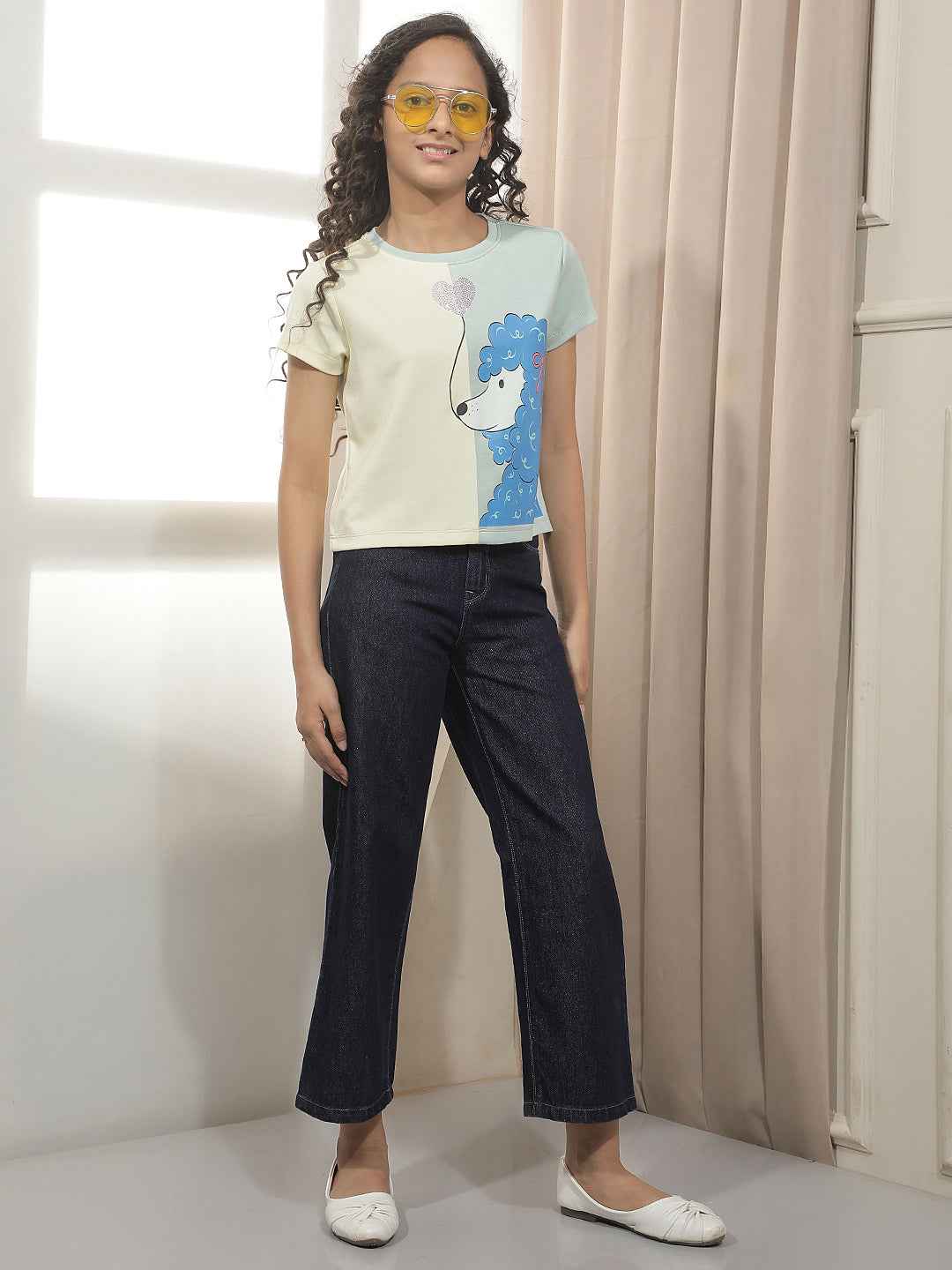 Yellow Graphic Print T-Shirt