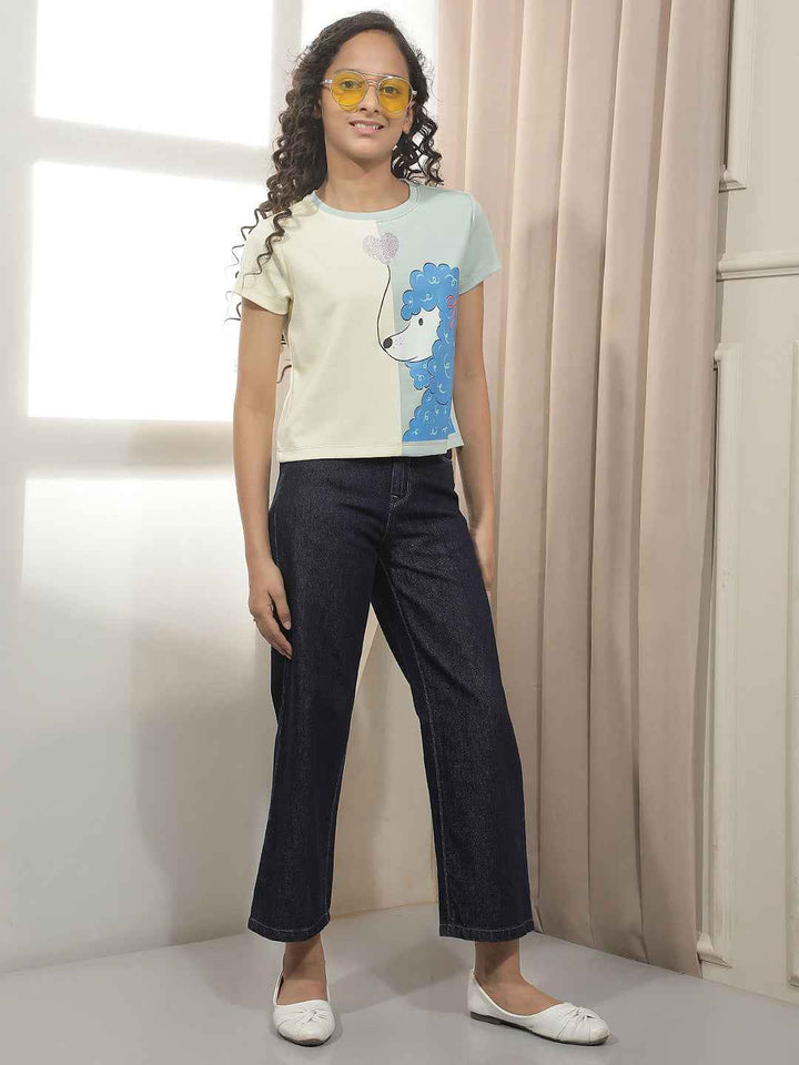 Yellow Graphic Print T-Shirt