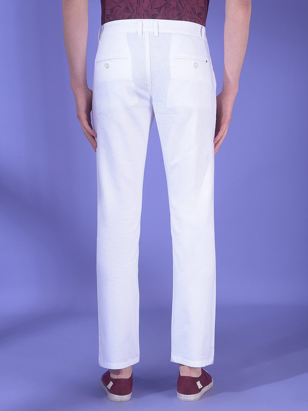 White Linen Trousers