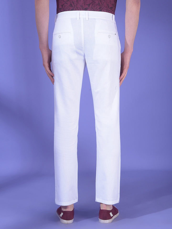 White Linen Trousers