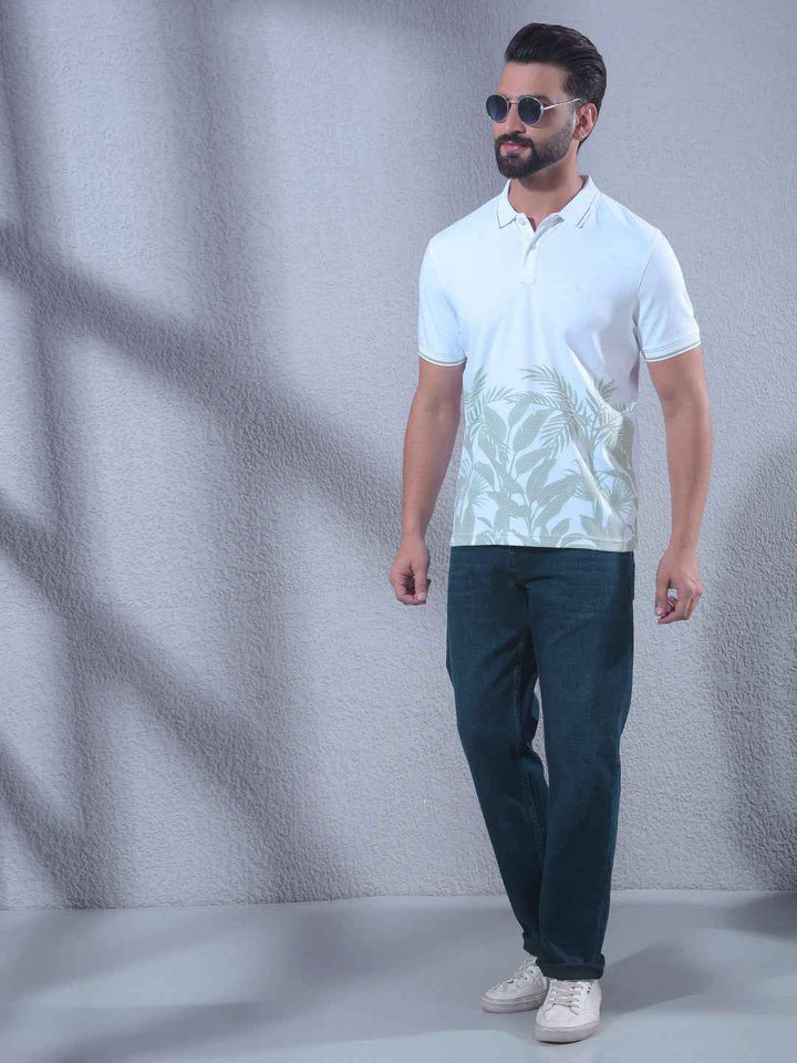 Green Floral Print T-Shirt