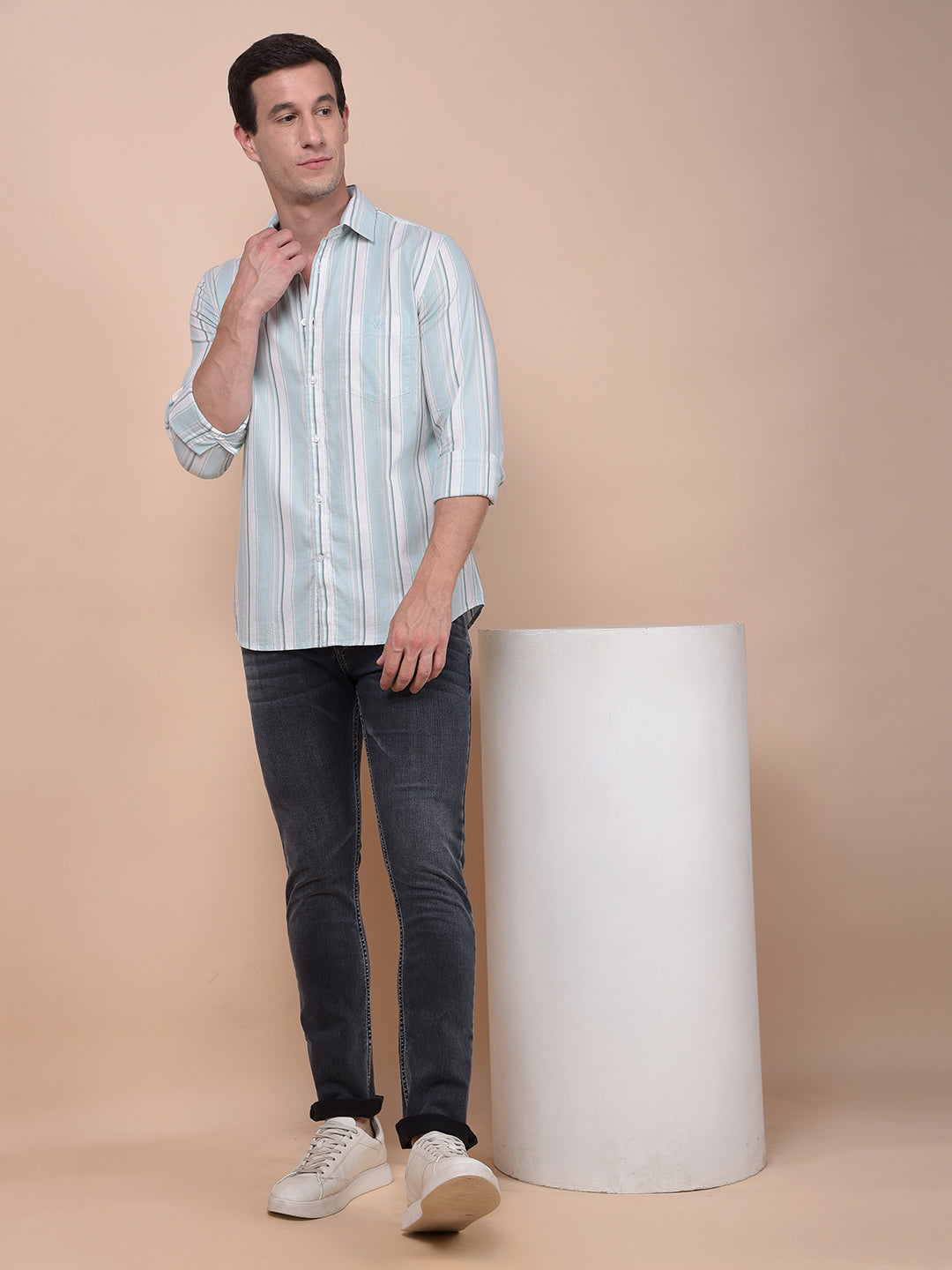 Classic Grey Comfort Fit Straight Jeans