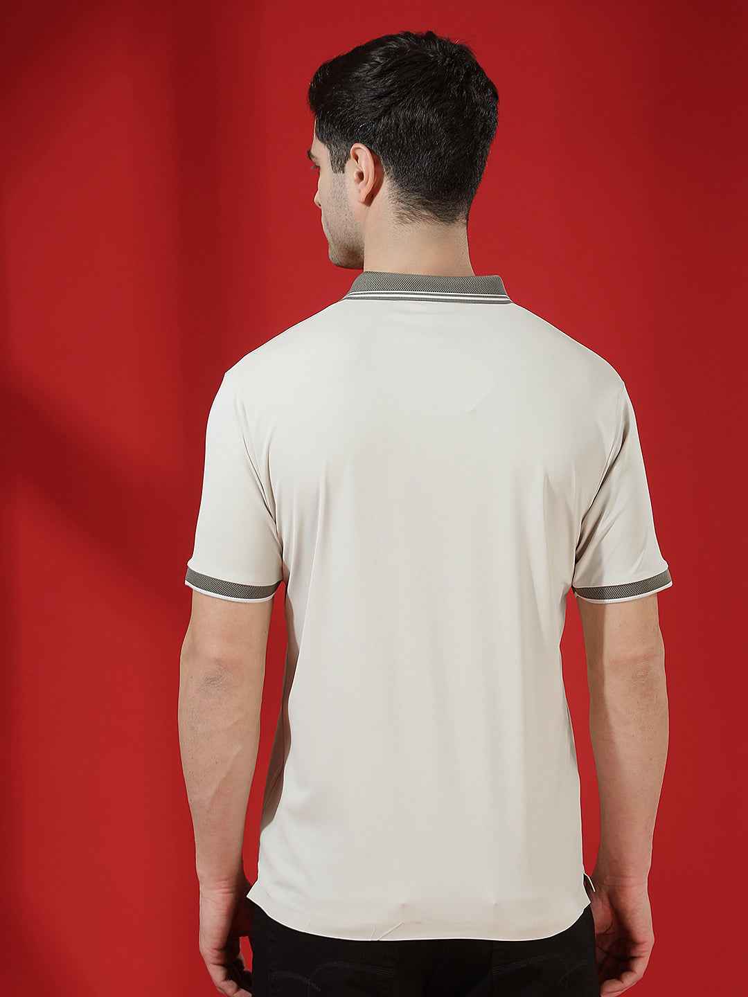 Beige Classic Polo T-Shirt