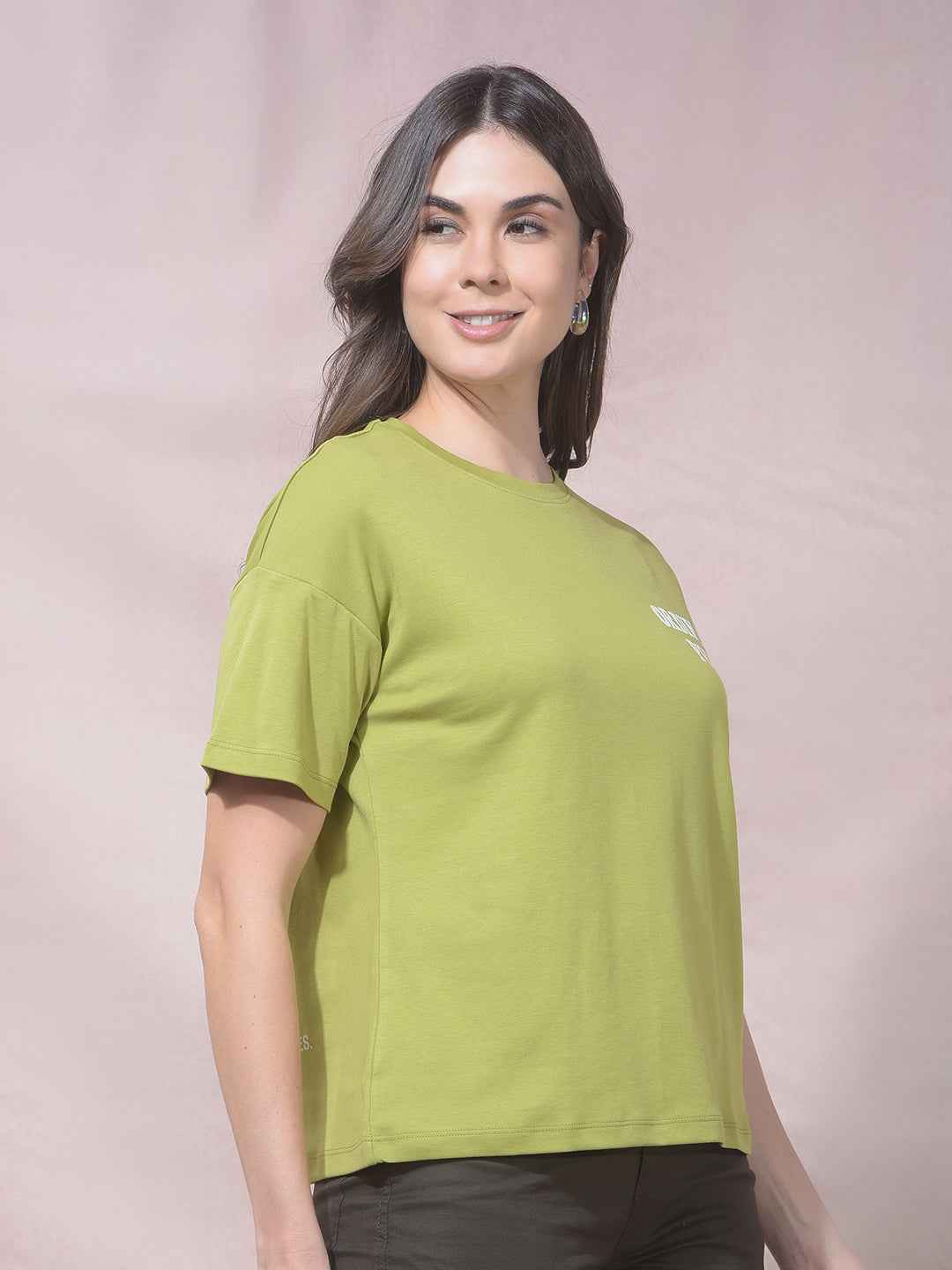 Green Graphic Print T-Shirt