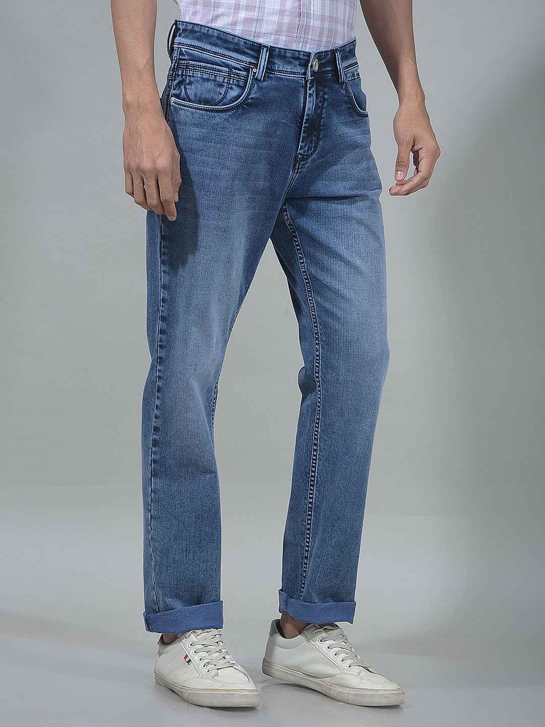 Classic Blue Straight Jeans
