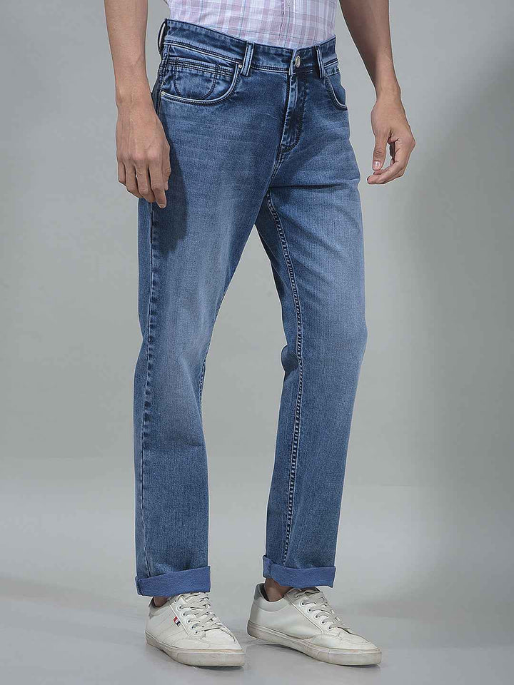 Classic Blue Straight Jeans