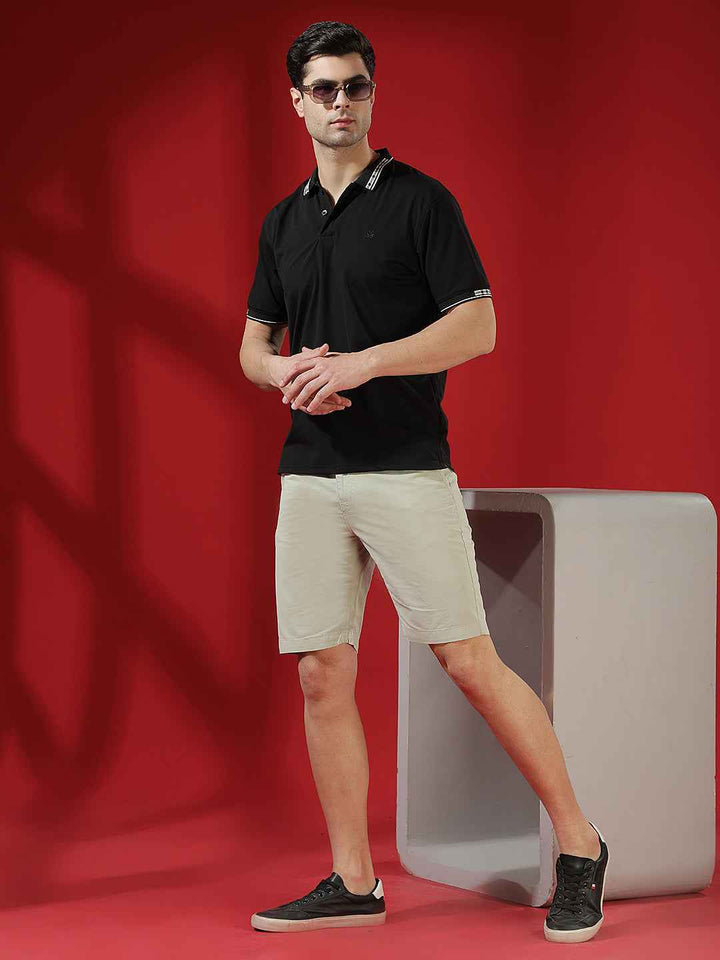 EcoMint Green Cotton Chinos Shorts