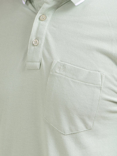 Green Polo Neck T-Shirt