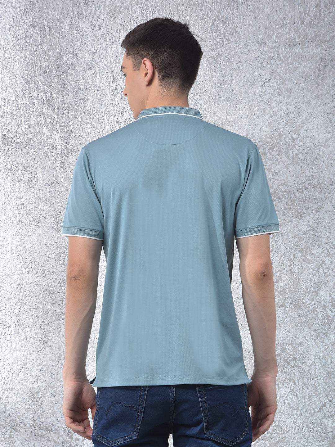 Dapper Blue Polo Neck T-Shirt