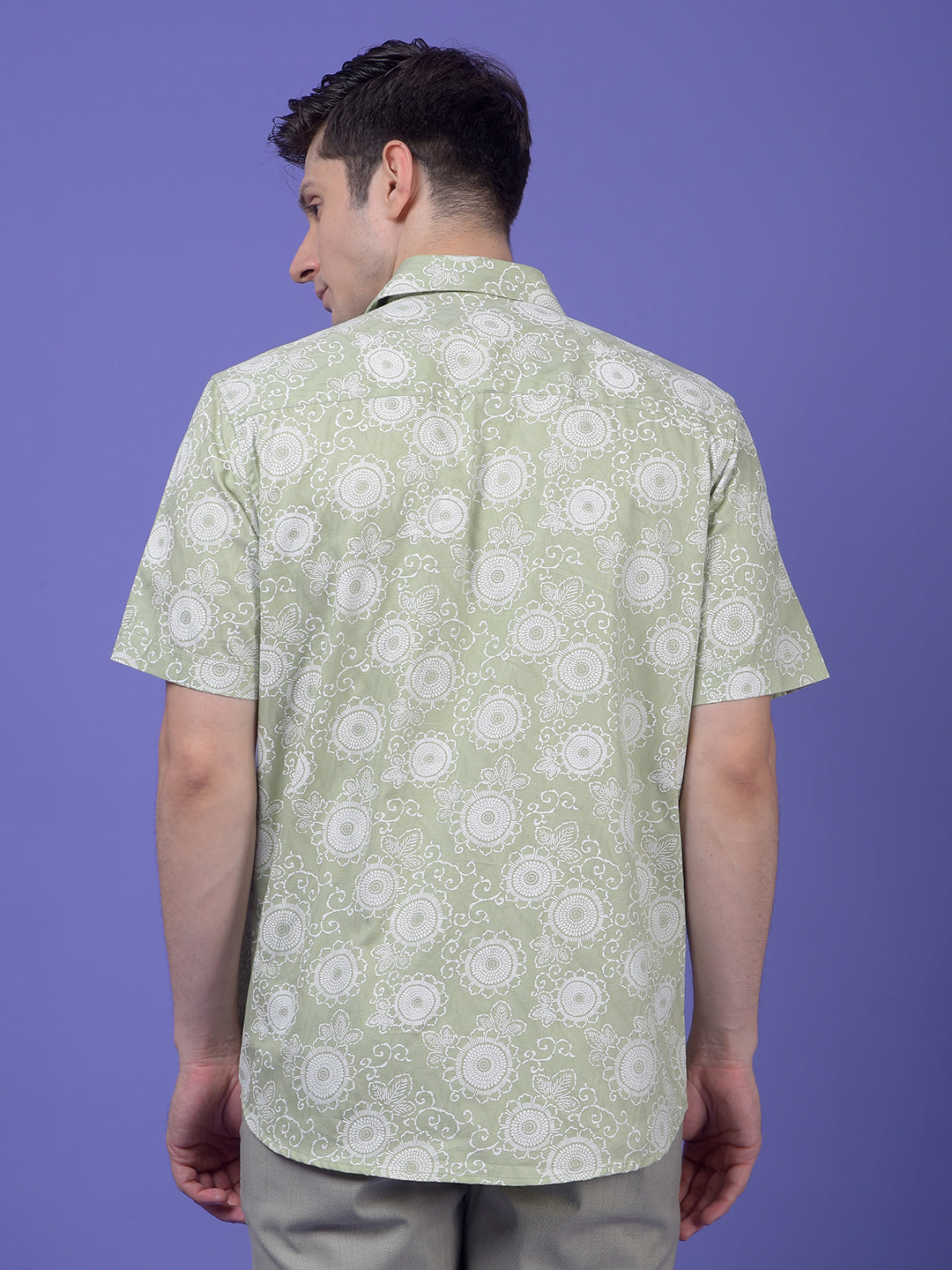 Green Printed Shirt
