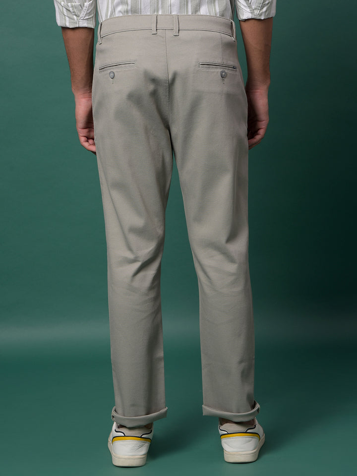 Grey Printed Trousers