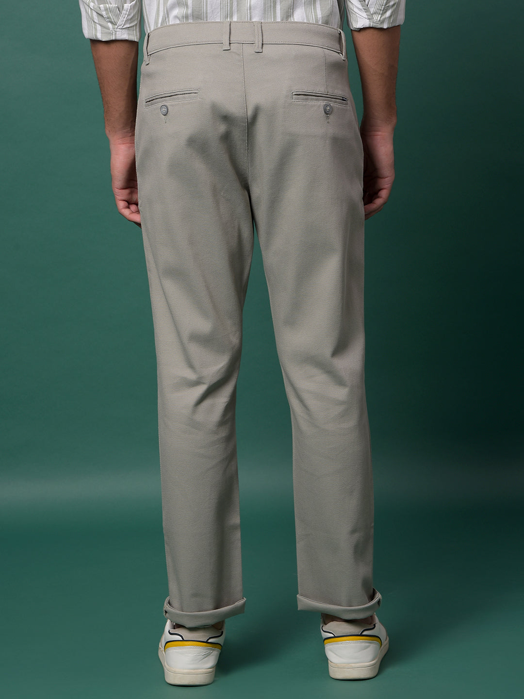 Grey Printed Trousers