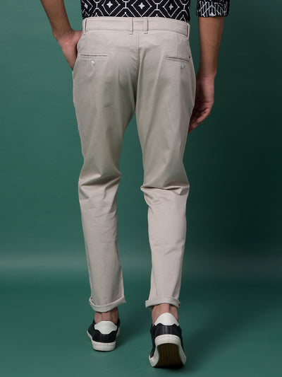 Grey Printed Trousers