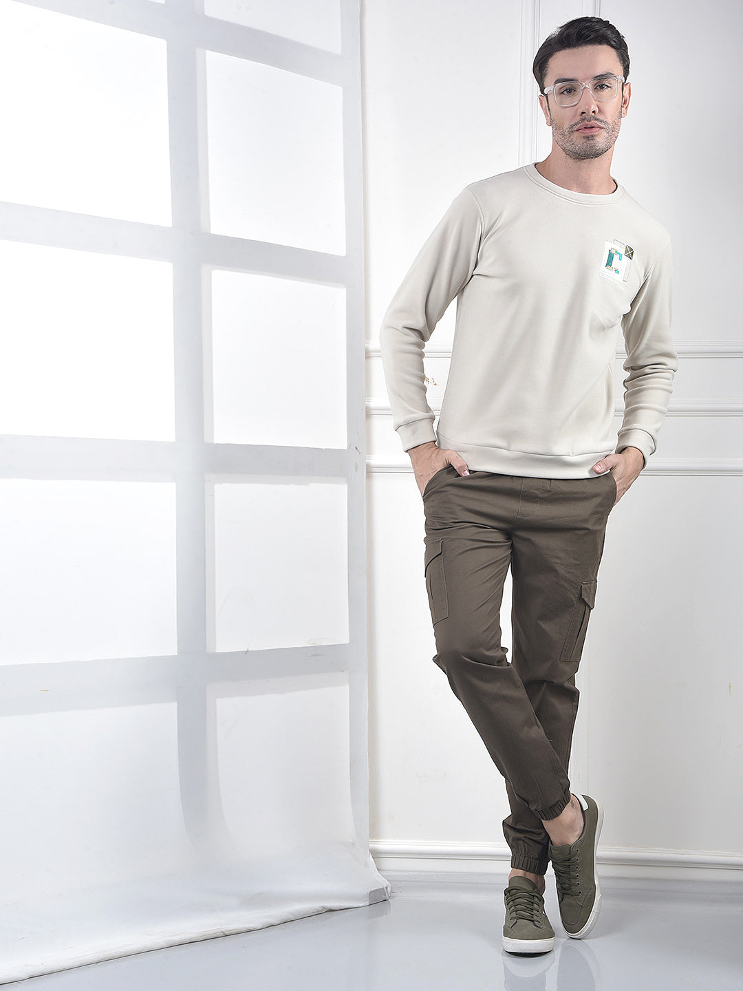 Vivid Olive Cargo Joggers