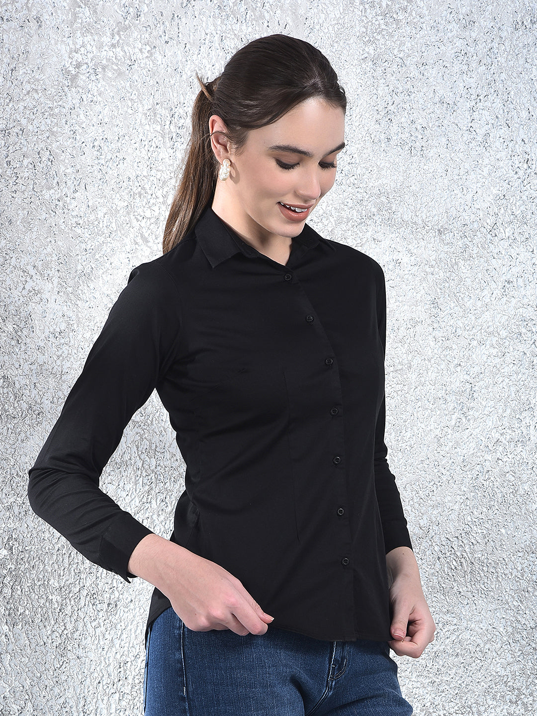 Noir Sculpt Formal Shirt