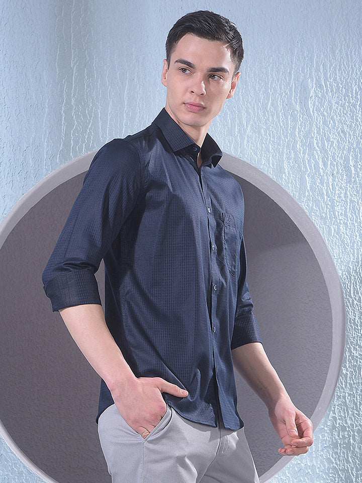 Classic Navy Blue Shirt
