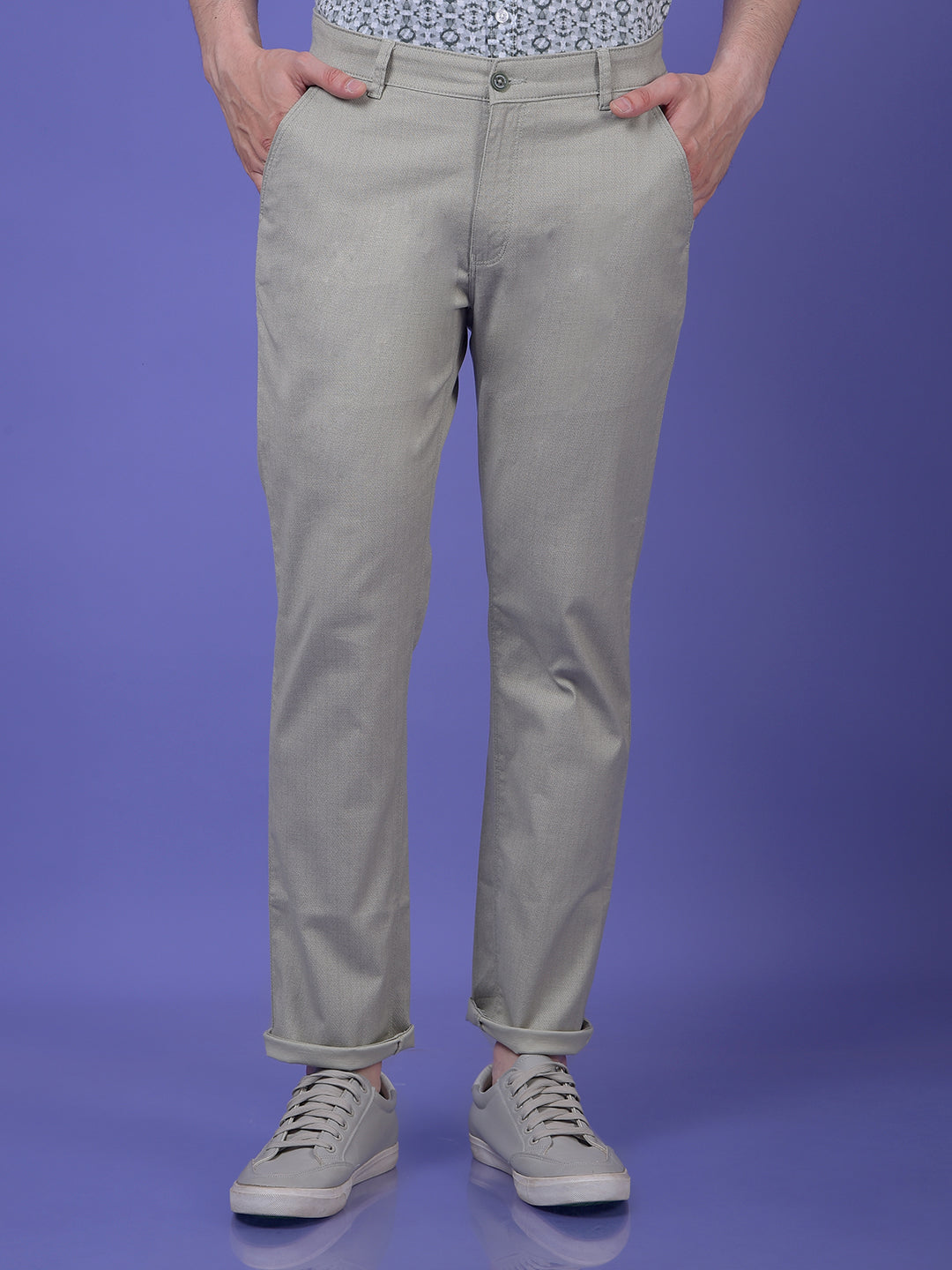 Green Printed Trousers
