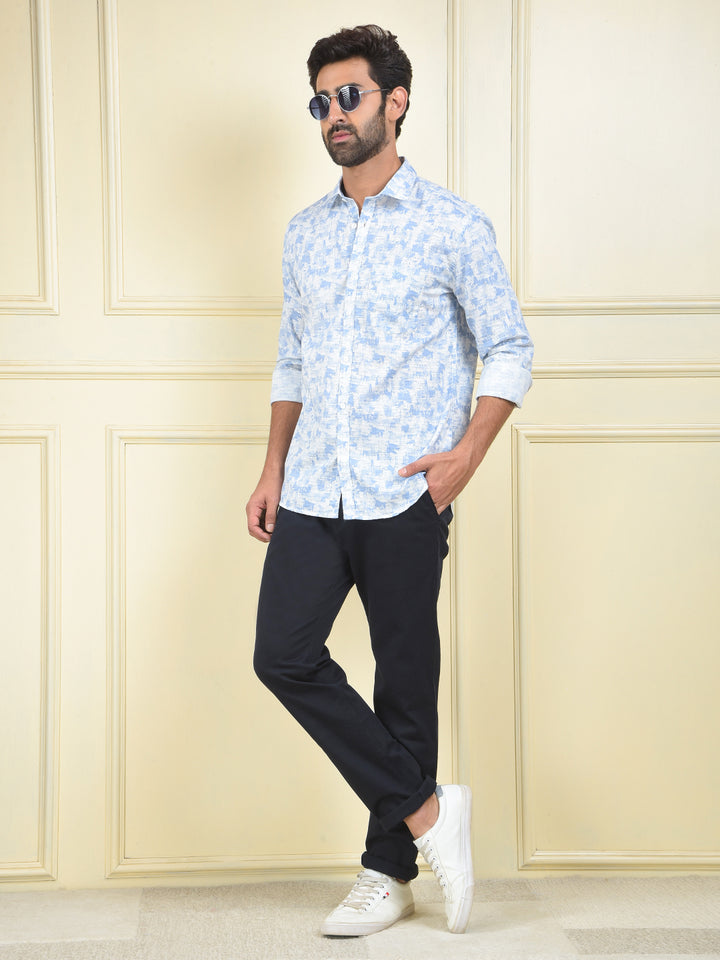 Fresh Look Blue Printed Shirt