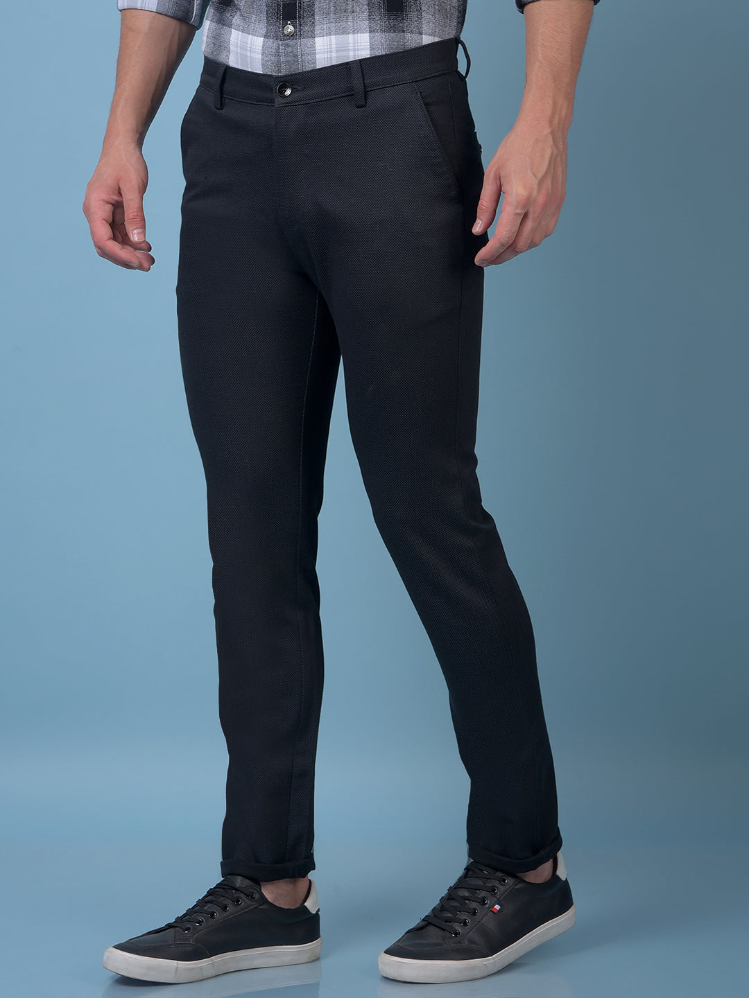 Black Printed Trousers