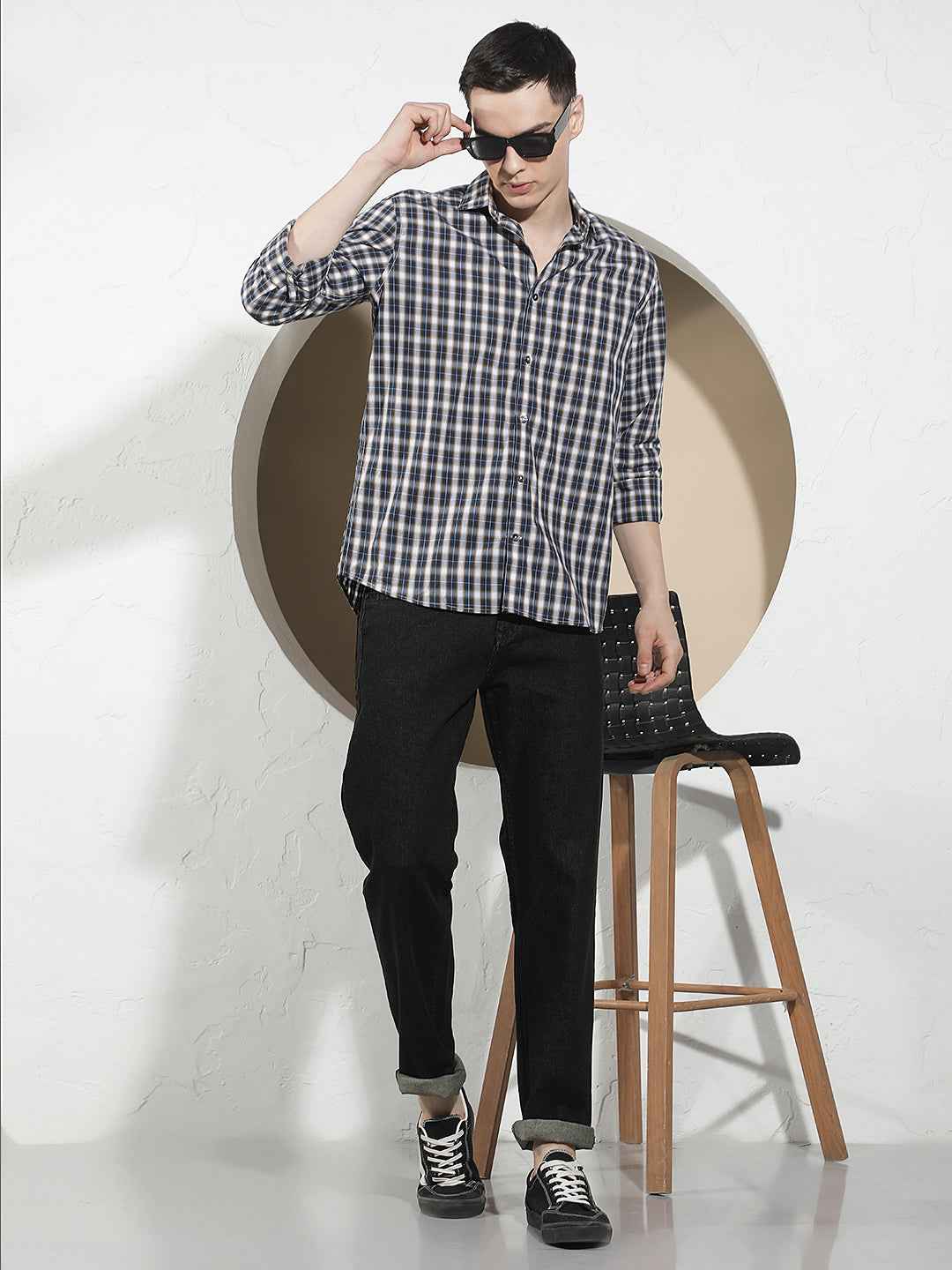 Grey Modern Straight Jeans