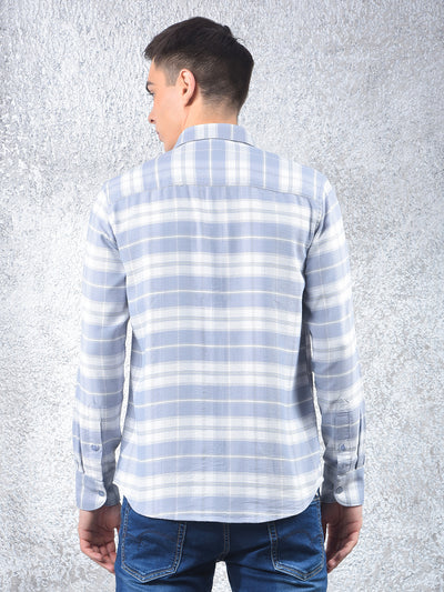 Grey Checked Shirt-Men Shirts-Crimsoune Club