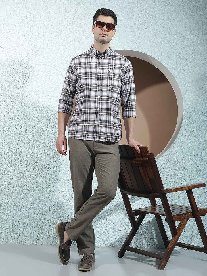 Brown Daily Wear Trousers