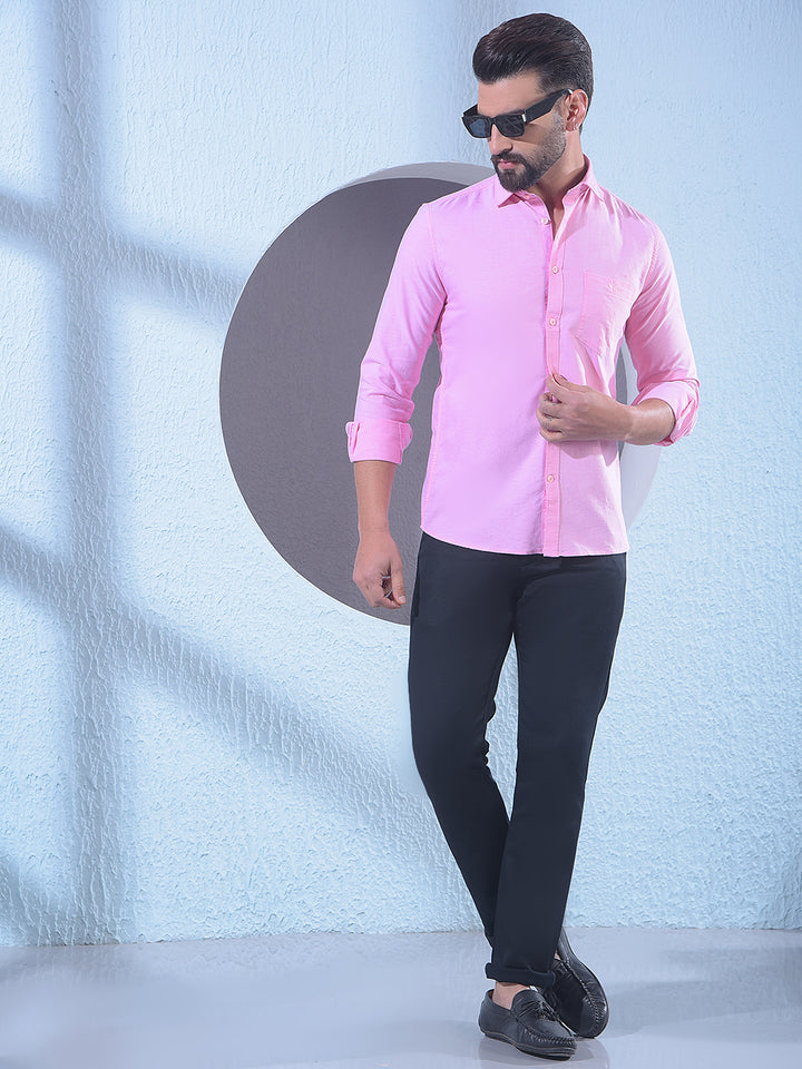 Pink 100% Cotton Shirt