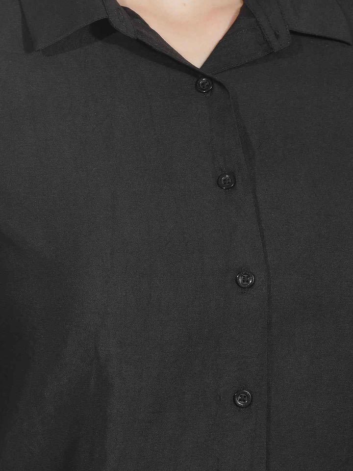 Midnight Black Casual Shirt