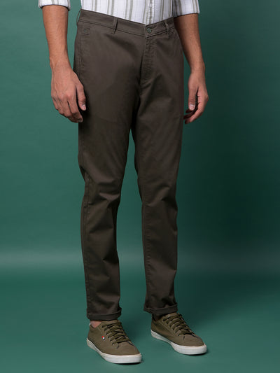 Edgy Olive Trousers