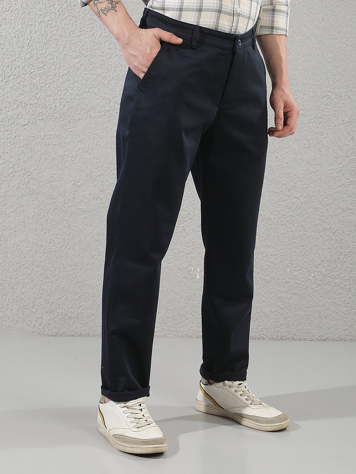 Navy Blue Chino Trousers