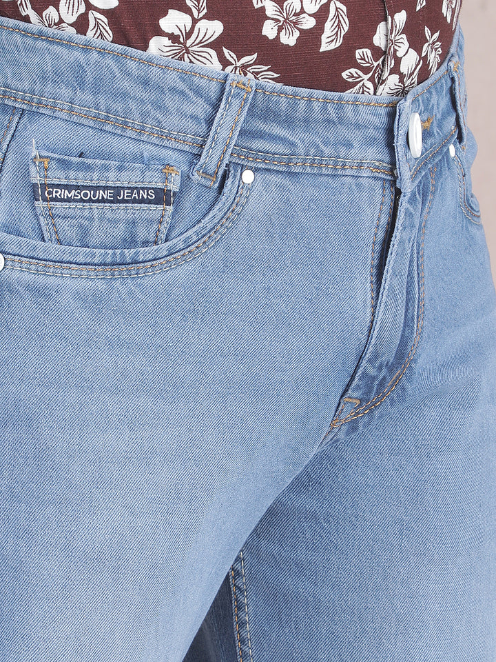 Contemporary Navy Blue Straight Jeans