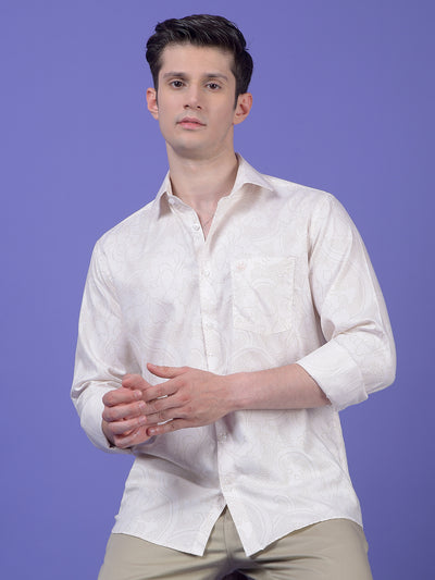 White Printed Shirt